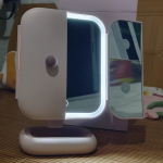 DOCO LAB makeup mirror with light led mirror desktop desktop luminous smart dressing mirror beauty mirror shell mirror photo review